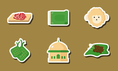 Islamic Icon Modern Sticker Designのイラスト素材