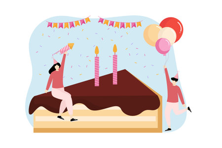 Birthday Party Flat Design