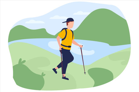 Travel Flat Illustration Designのイラスト素材