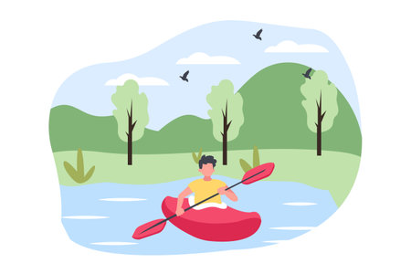 Travel Flat Illustration Designのイラスト素材