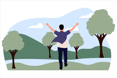 Travel Flat Illustration Designのイラスト素材