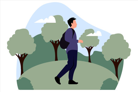 Travel Flat Illustration Designのイラスト素材