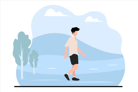 Travel Flat Illustration Designのイラスト素材