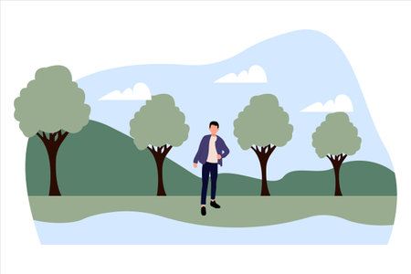 Travel Flat Illustration Designのイラスト素材