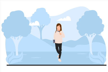 Travel Flat Illustration Designのイラスト素材