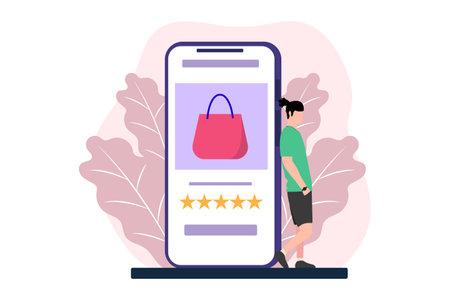 E Commerce Flat Designのイラスト素材