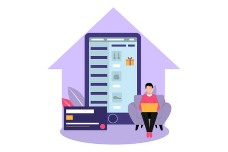 E Commerce Flat Designのイラスト素材