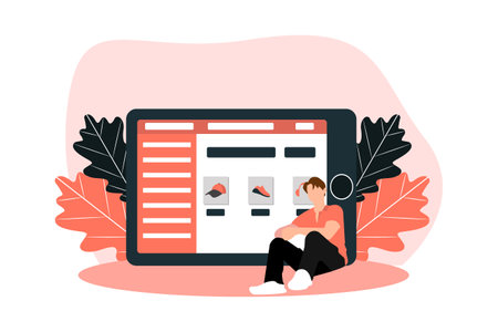 E Commerce Flat Designのイラスト素材