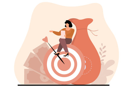 Finance Flat Illustrationのイラスト素材