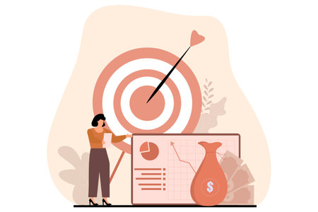 Finance Flat Illustrationのイラスト素材