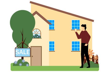 Real Estate Flat Designのイラスト素材