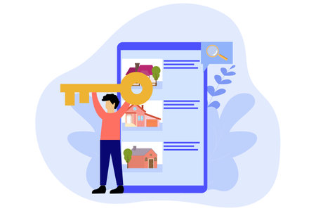 Real Estate Flat Designのイラスト素材