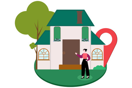 Real Estate Flat Designのイラスト素材