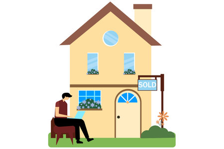 Real Estate Flat Designのイラスト素材