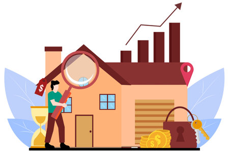 Real Estate Flat Designのイラスト素材