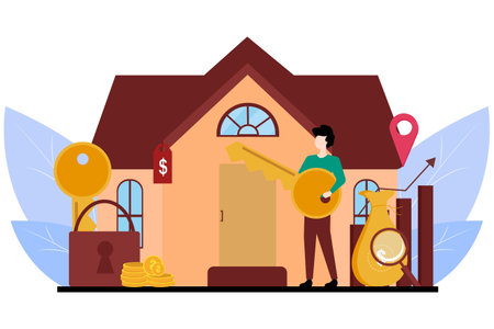 Real Estate Flat Designのイラスト素材