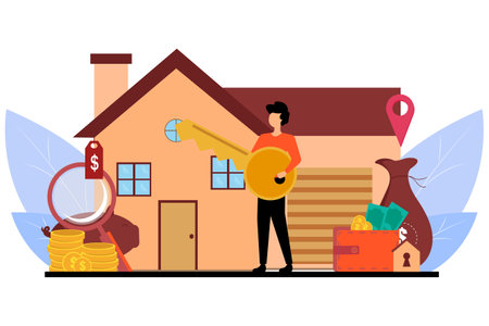 Real Estate Flat Designのイラスト素材