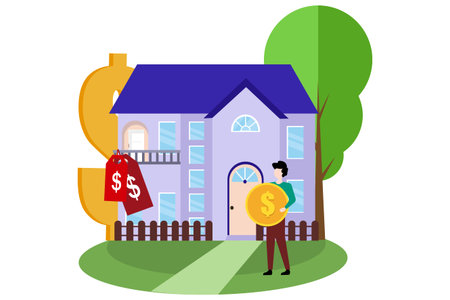 Real Estate Flat Designのイラスト素材