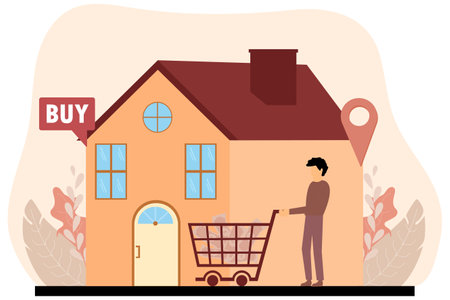 Real Estate Flat Designのイラスト素材
