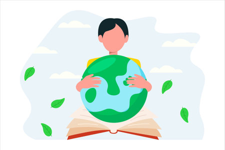 World Book Day Flat Designのイラスト素材