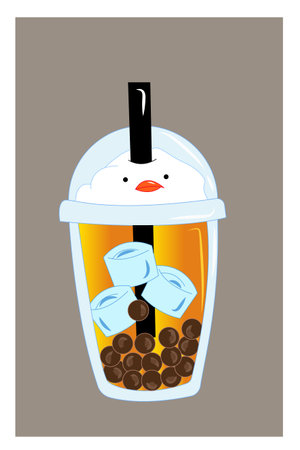 Bubble ice vector illustrationのイラスト素材