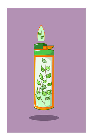 Mint leaf vector illustrationのイラスト素材