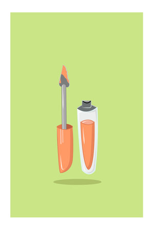 Open lip cream vector illustrationのイラスト素材