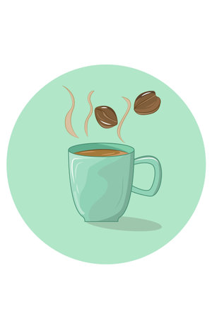 Coffee cup vector illustrationのイラスト素材