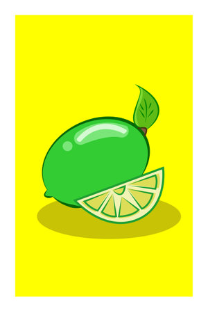 Lime vector illustrationのイラスト素材