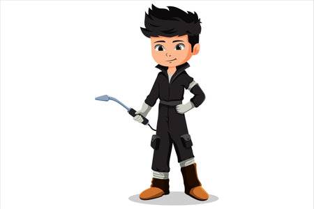 Cute Kids Profession Character Illustrationのイラスト素材