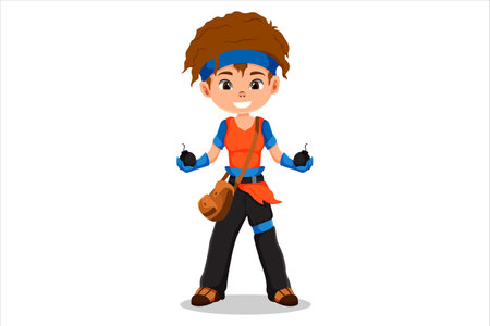 Cute Kids Profession Character Illustrationのイラスト素材
