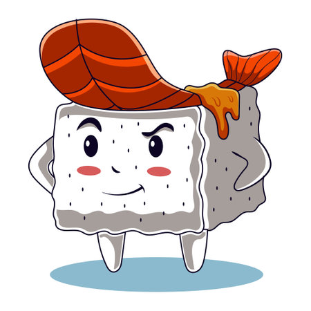 Japanese Food Characterのイラスト素材