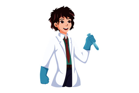 Doctor Profession Character Design Illustrationのイラスト素材