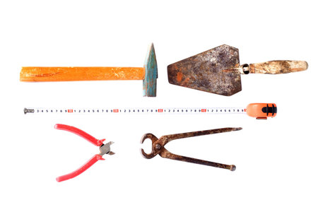 set of rusty instrumentsの写真素材