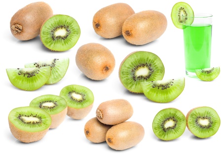 kiwi setの写真素材