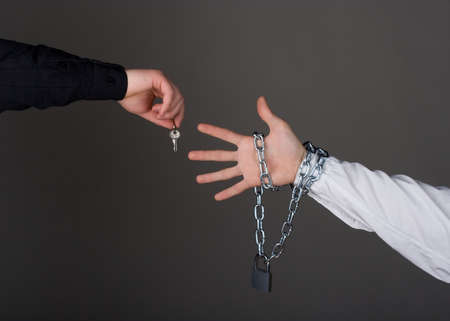 release from contract conceptの写真素材