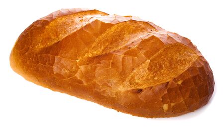 bread isolated on whiteの写真素材