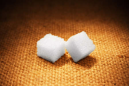 lump sugar on sackingの写真素材