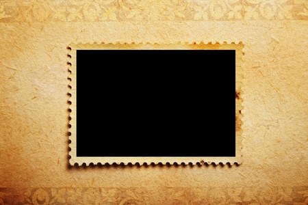empty grunge post stamp の写真素材