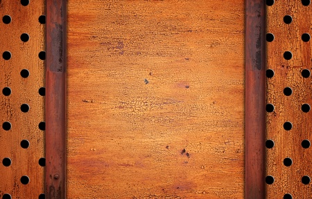 painted rusty metal background with copy-space の写真素材