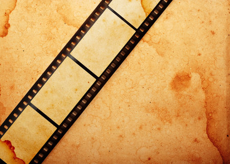 old grunge film stripの写真素材