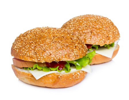 Two sandwichesの写真素材