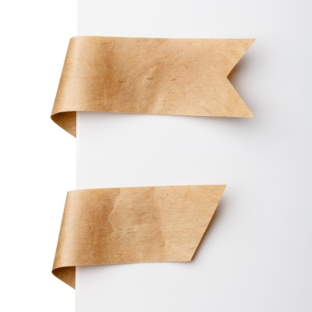 Paper bookmark ribbonsの写真素材