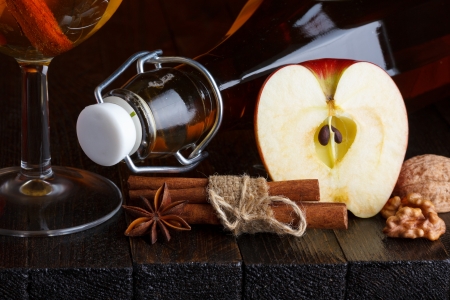 Apple cider close-upの写真素材