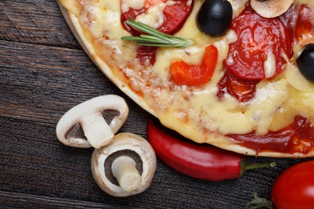 Pizza closeupの写真素材