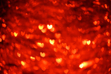 Bokeh in heart shape abstract blurred の写真素材