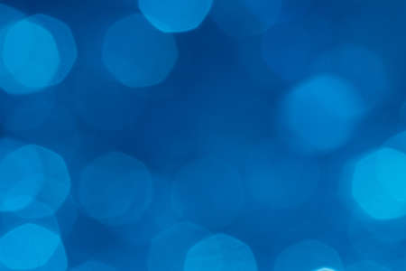 Blue lights bokeh abstract の写真素材