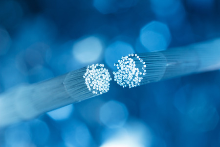 Optic fiber cable connectingの写真素材