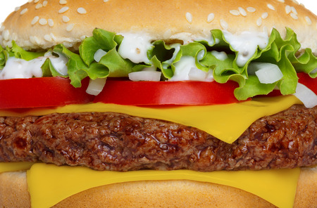 Hamburger macro closeup, detailed and sharpの写真素材