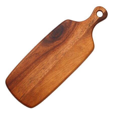 Cutting board isolated on white backgroundの写真素材
